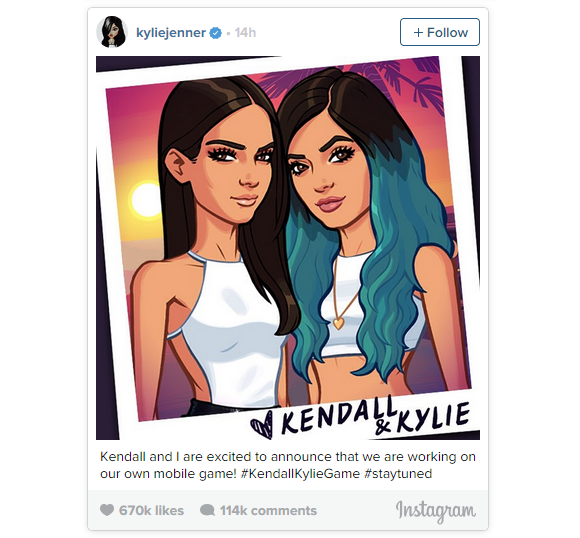 Source: http://www.gamezebo.com/2015/03/17/kendall-kylie-jenner-getting-glu-mobile-game/
